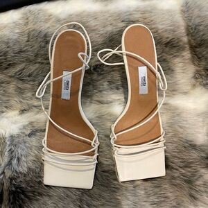 MIISTA strap sandals in cream